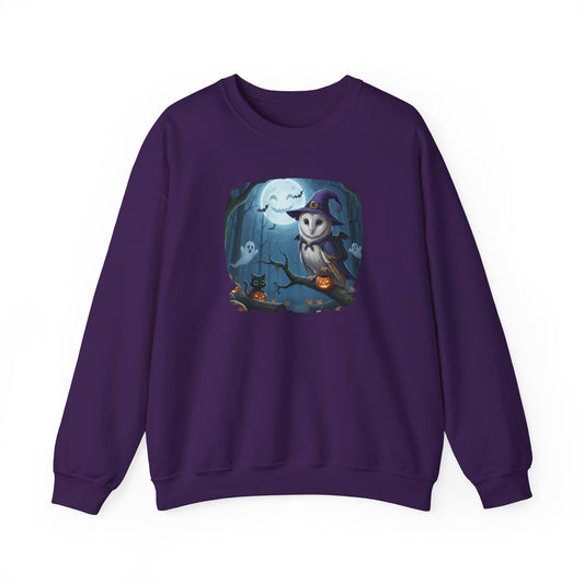 Barn Owl Halloween Bird Sweatshirt - Spooky Halloween Costume for Bird Lovers