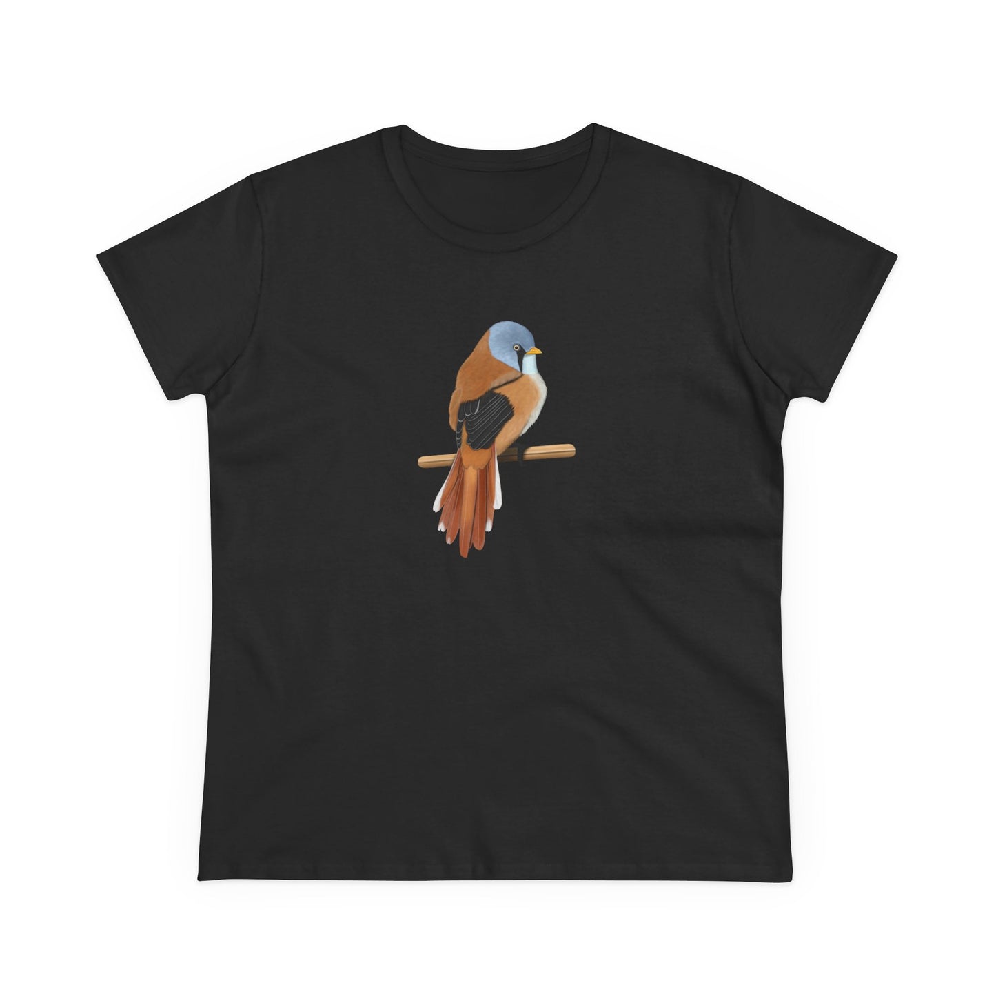 Bearded Reedling Bird Design for Birdwatchers and Bird Lovers Women's T-Shirt