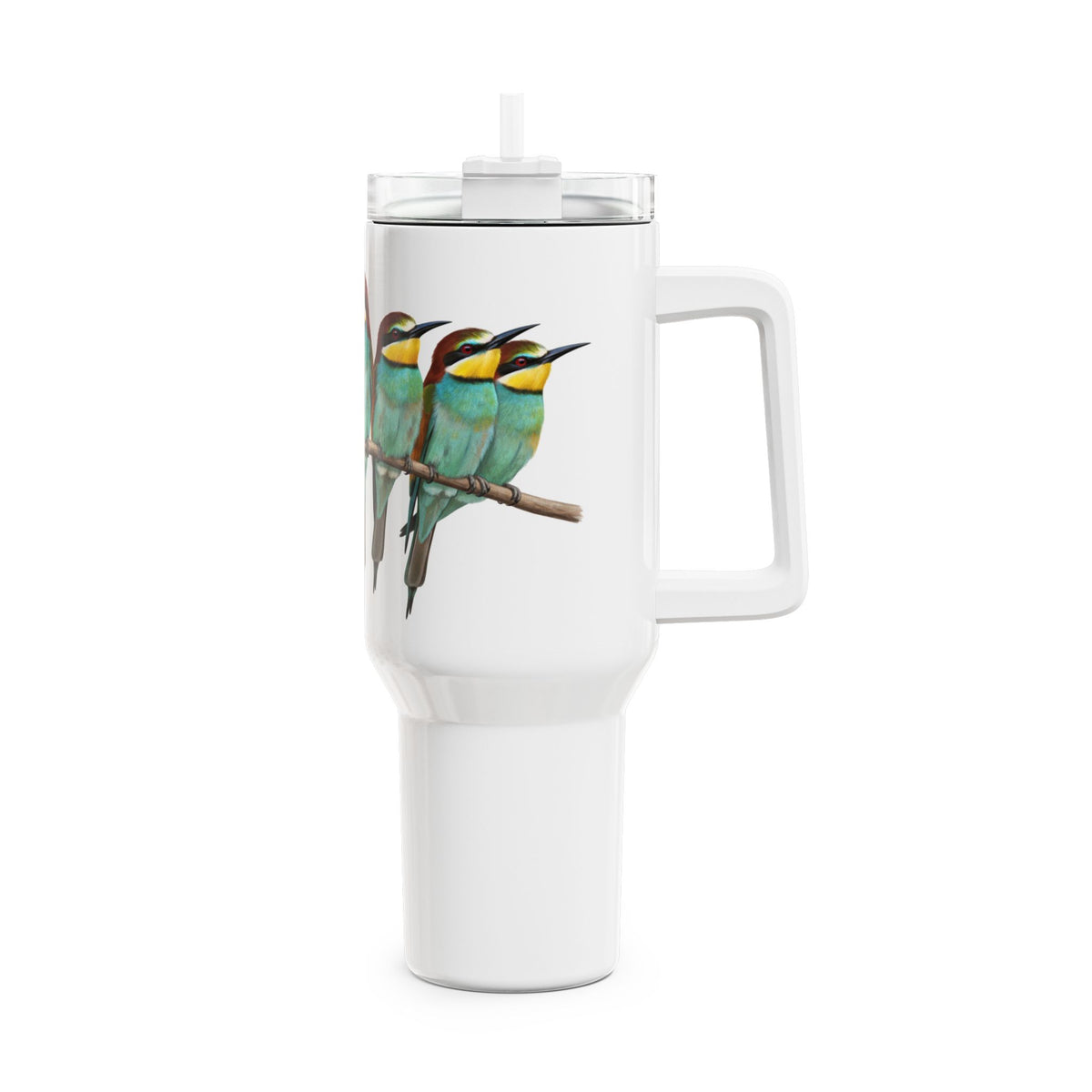 Bienenfresser Thermo-Tumbler 40oz (1,2L) – Edelstahl Isolierbecher für Vogelbeobachter