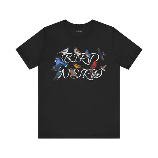 Bird Nerd Blue Jay Cardinal Robin Hummingbird Oriole Birdwatcher T-Shirt
