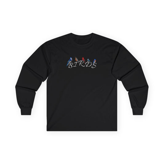 Birds Blue Jay Robin Cardinal Tree Swallow Bluebird Birding & Birdwatching Bird Cotton Long Sleeve T-Shirt