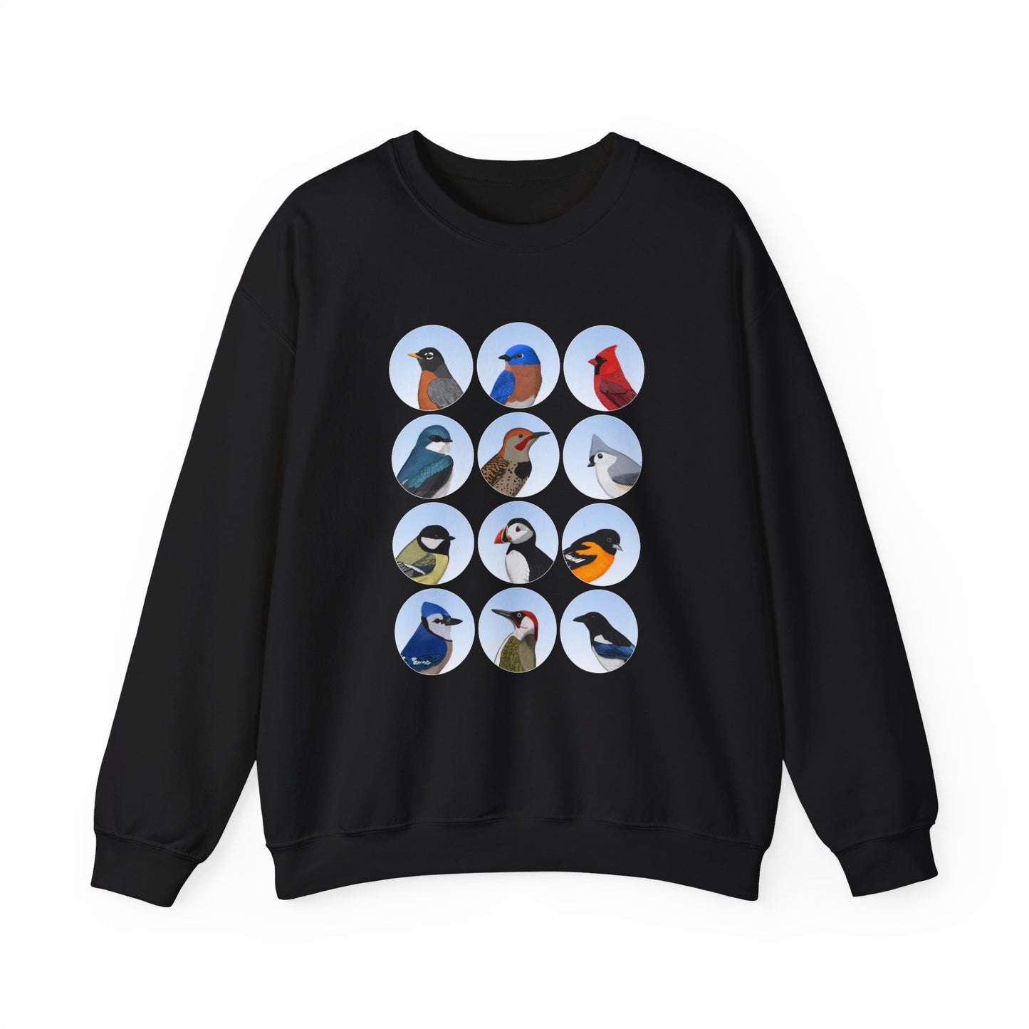 Birds Sweatshirt Bluebird Cardinal Robin Blue Jay Puffin Bird Watching & Bird Lovers