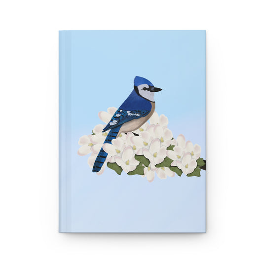 Blue Jay Bird Hardcover Journal 150 Pages