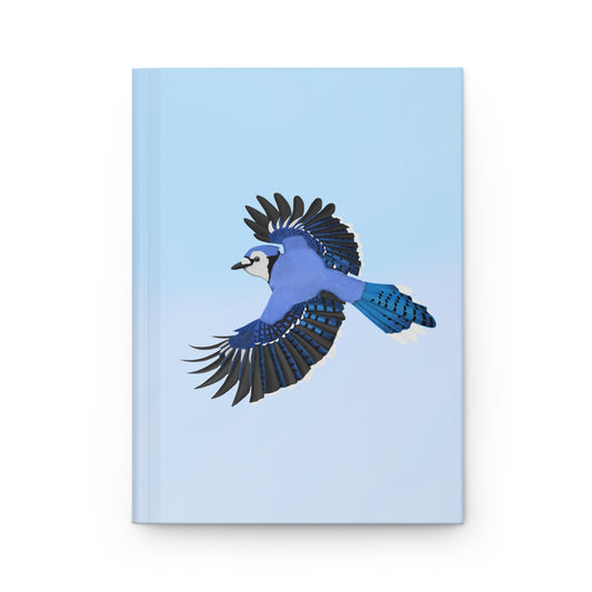 Blue Jay Bird Hardcover Journal 150 Pages 5.75"x8" for Bird Enthusiasts & Birdwatchers