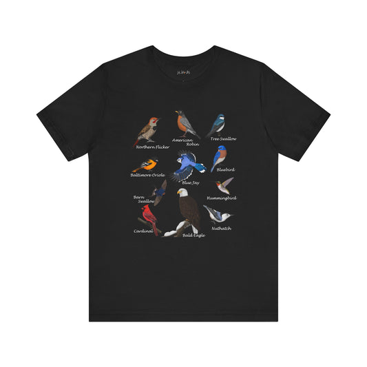 Blue Jay Cardinal Hummingbird Robin Bald Eagle Birding & Birdwatching Bird T-Shirt