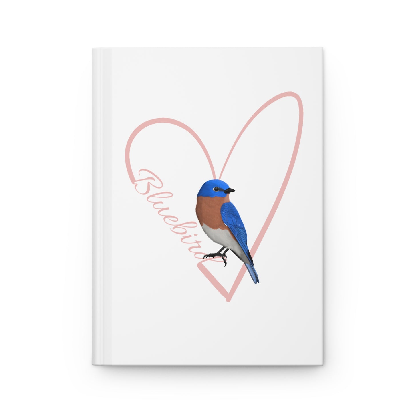 Bluebird Bird Hardcover Journal 150 Pages A5 with Heart for Bird Lovers & Birdwatchers