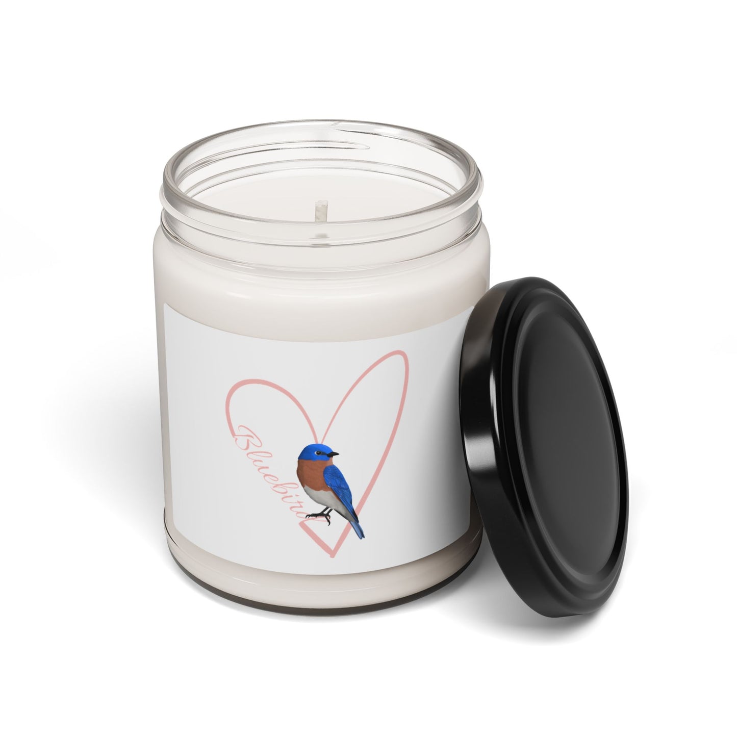 Bluebird Scented Soy Candle Bird with Heart 9oz
