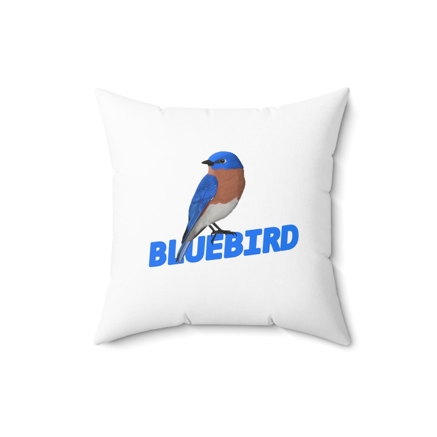Bluebird Throw Pillow for Bird Lovers & Bird Watchers