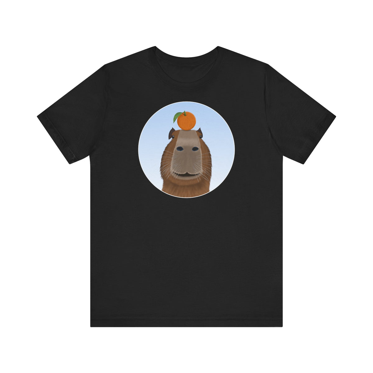 Capybara mit Orange Lustiges T-Shirt für Capybara-Freunde