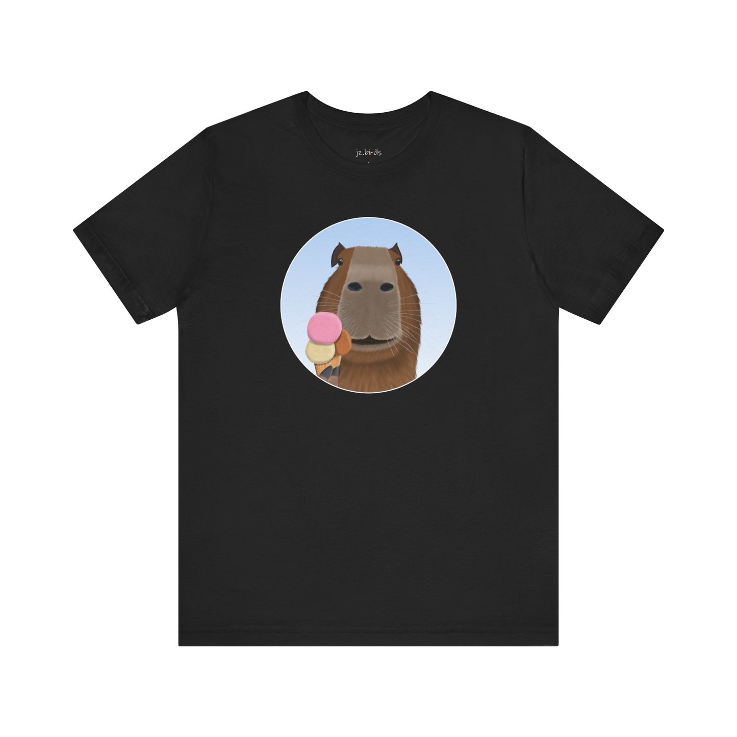Capybara with Ice Cream Funny T-Shirt