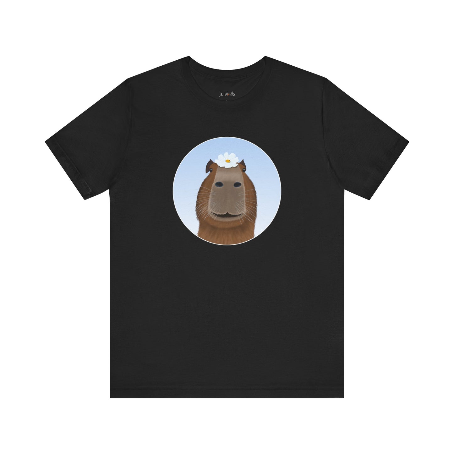 Capybara with a Flower Funny T-Shirt