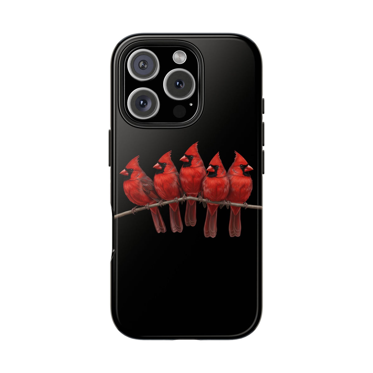 Cardinal Dual-Layer iPhone Case with Bird Art – The Perfect Gift for Ornithologists & Bird Lovers
