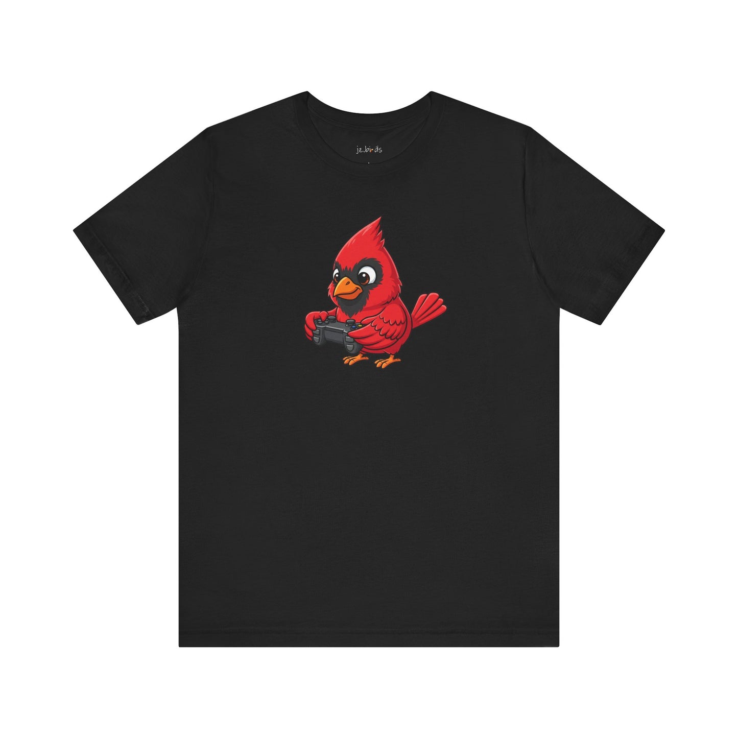 Cardinal Playing Video Games Funny Gamer and Bird Lover T-Shirt