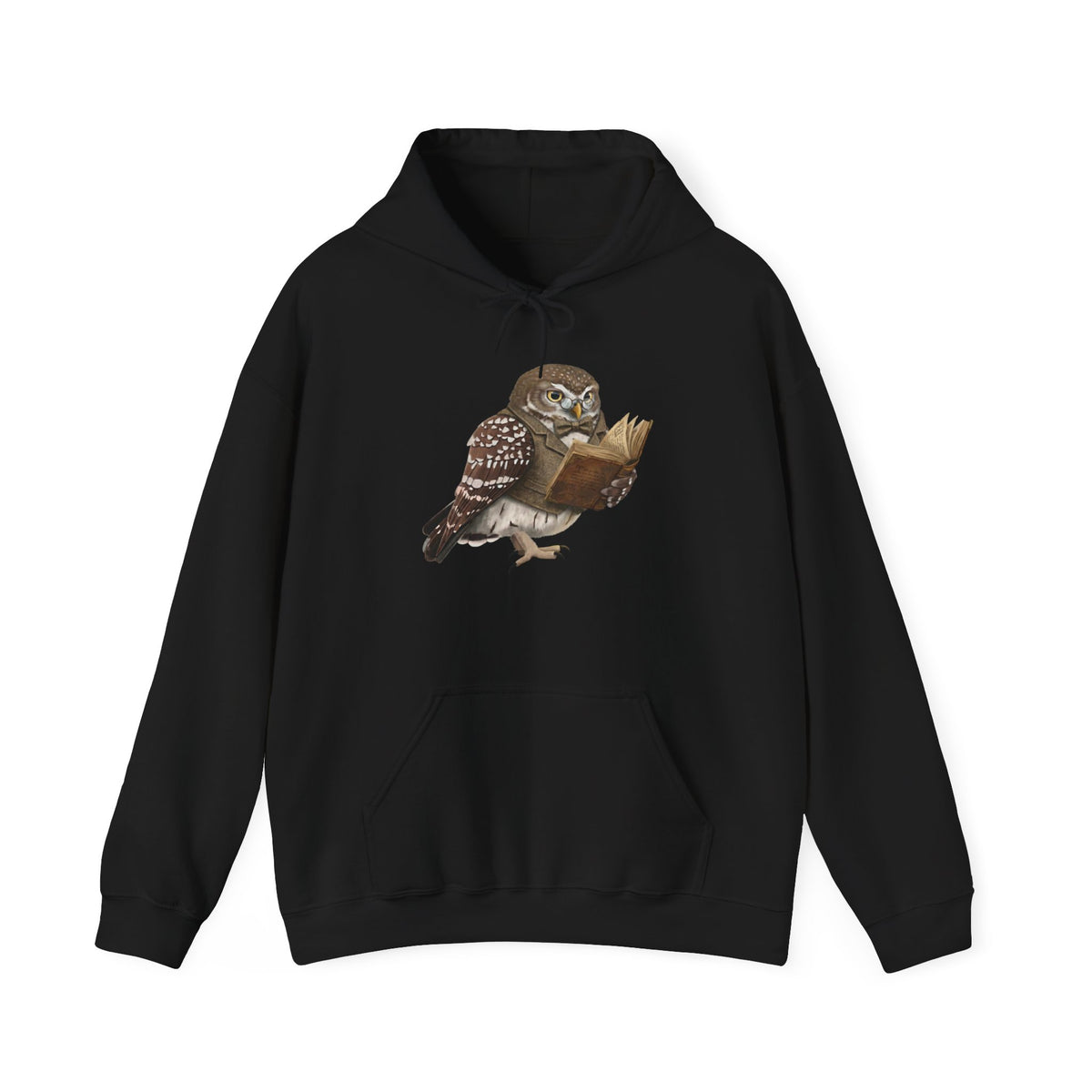 Die Bibliothekar-Eule Hoodie - Vintage Style für Bücherfreunde & Naturliebhaber