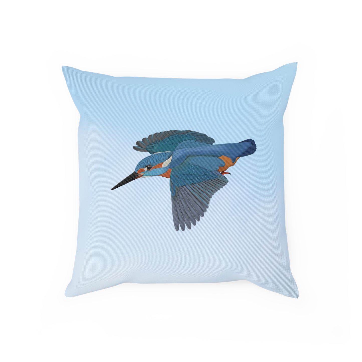 Eisvogel Vogel Kissen Blau – Dekokissen mit Vogelmotiv für Vogelliebhaber und Vogelbeobachter