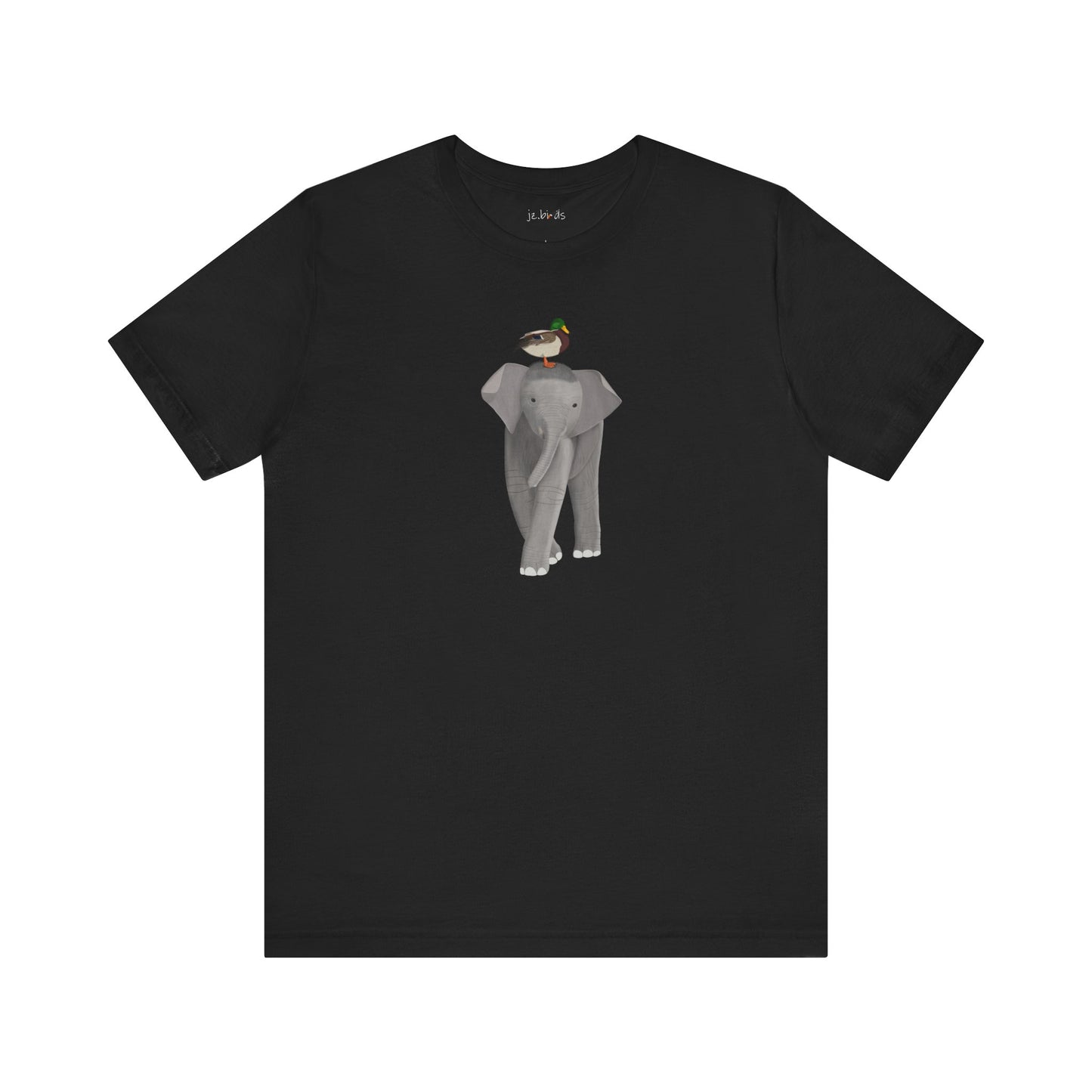 Elephant with Mallard Duck Birds Birding & Birdwatching T-Shirt