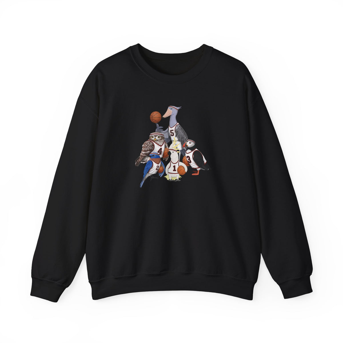 Funny Basketball Bird Sweatshirt | Bird Watcher Crewneck | Unisex Unique Hoops Fan Gift