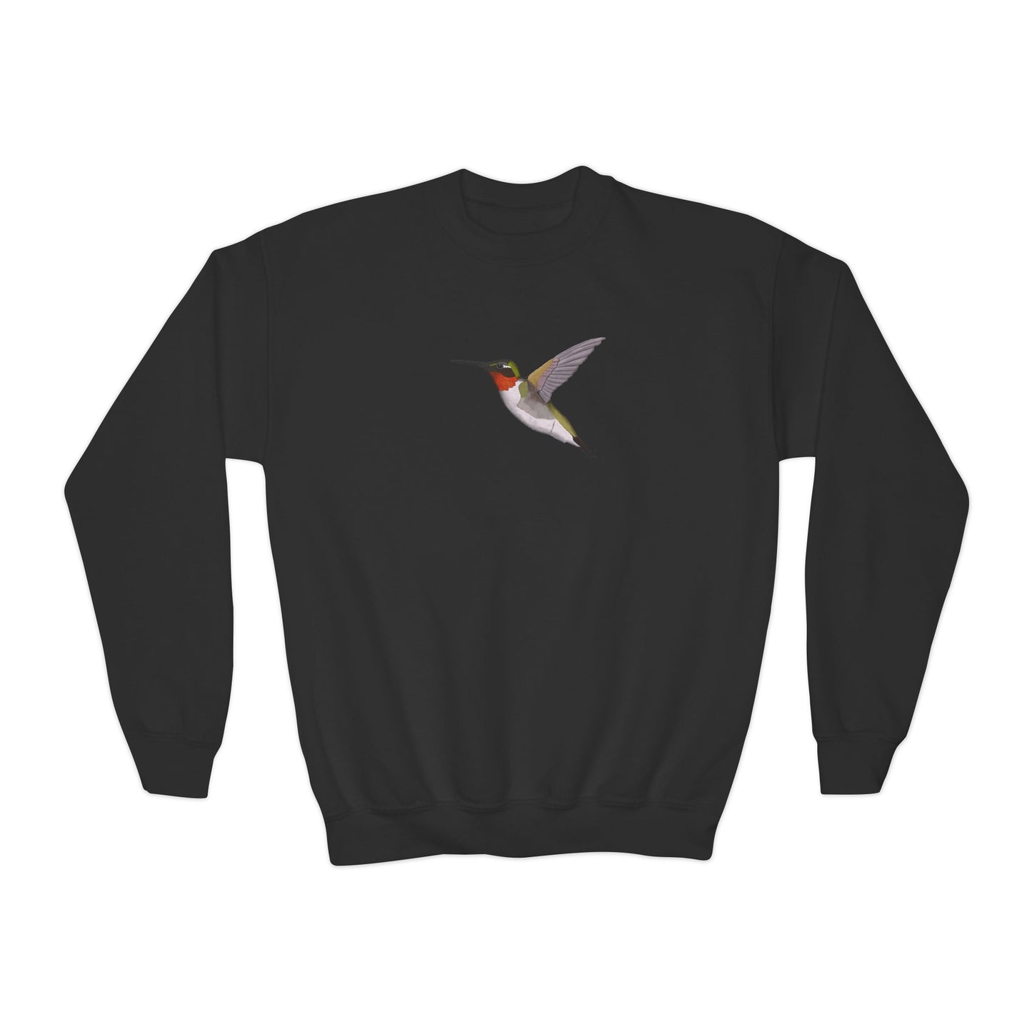 Hummingbird Bird Birdwatching Youth Crewneck Sweatshirt