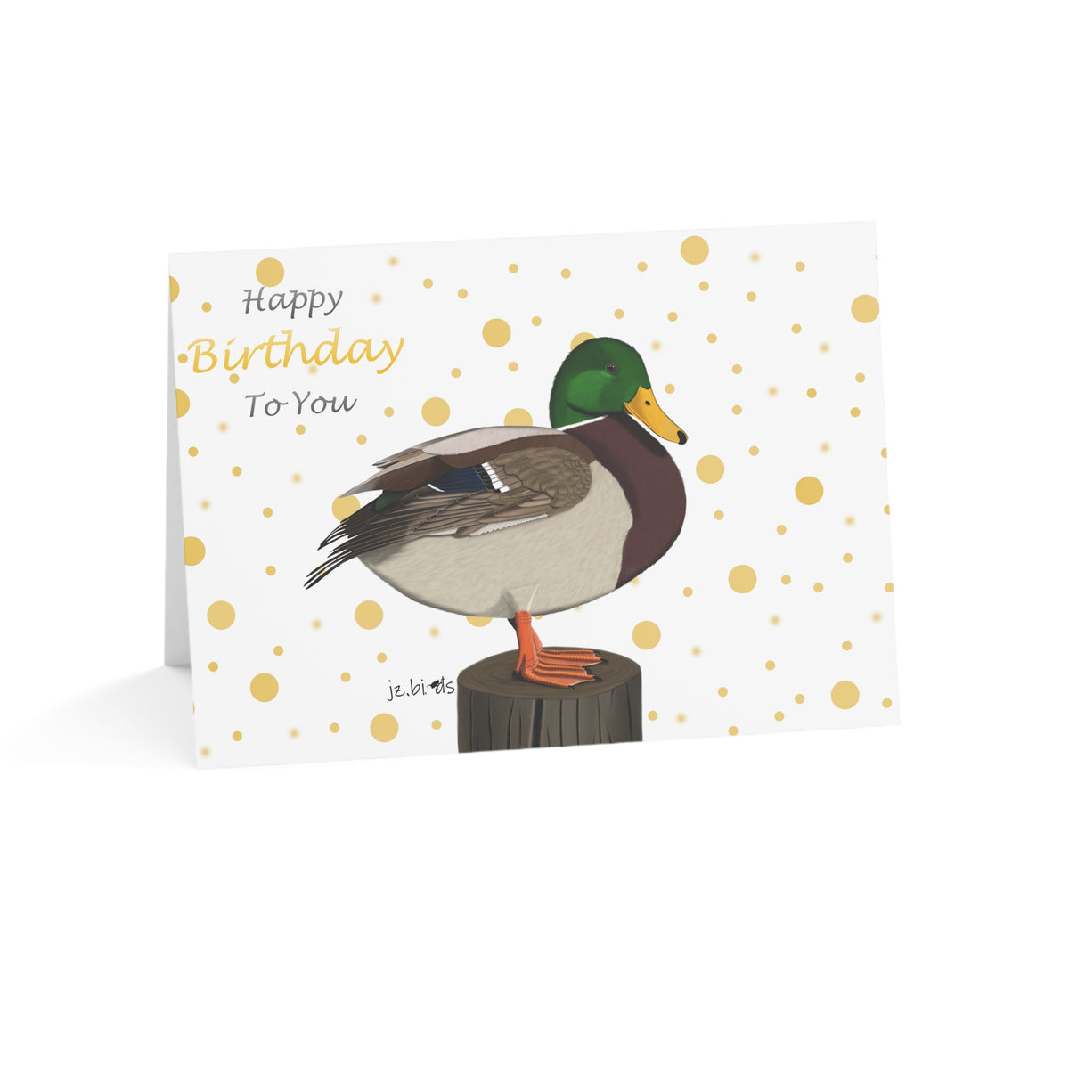 Mallard Birthday Card – Premium Matte Bird Greeting Card