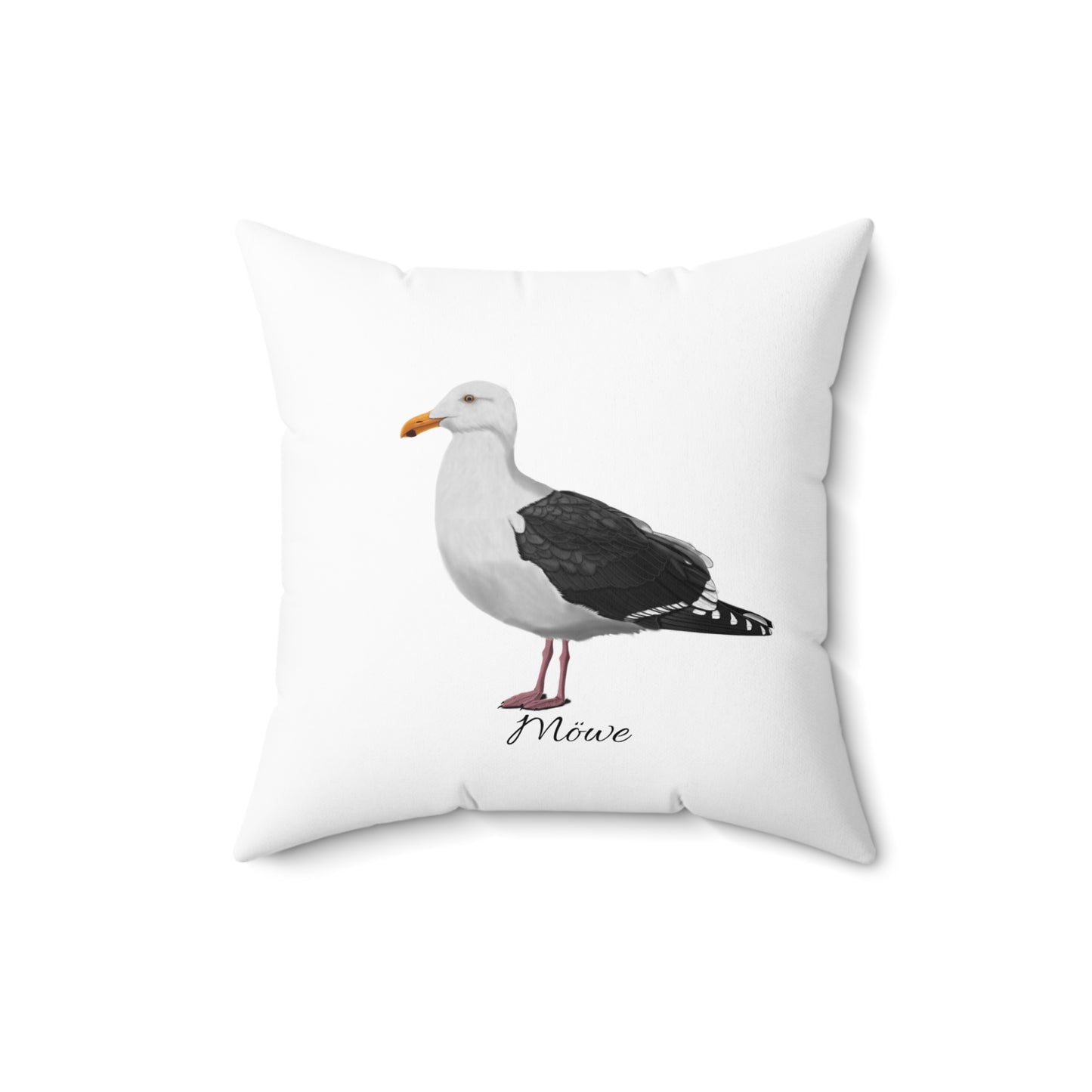 Möwe Vogelfreund Vogelbeobachter Vogel Kissen Weiß