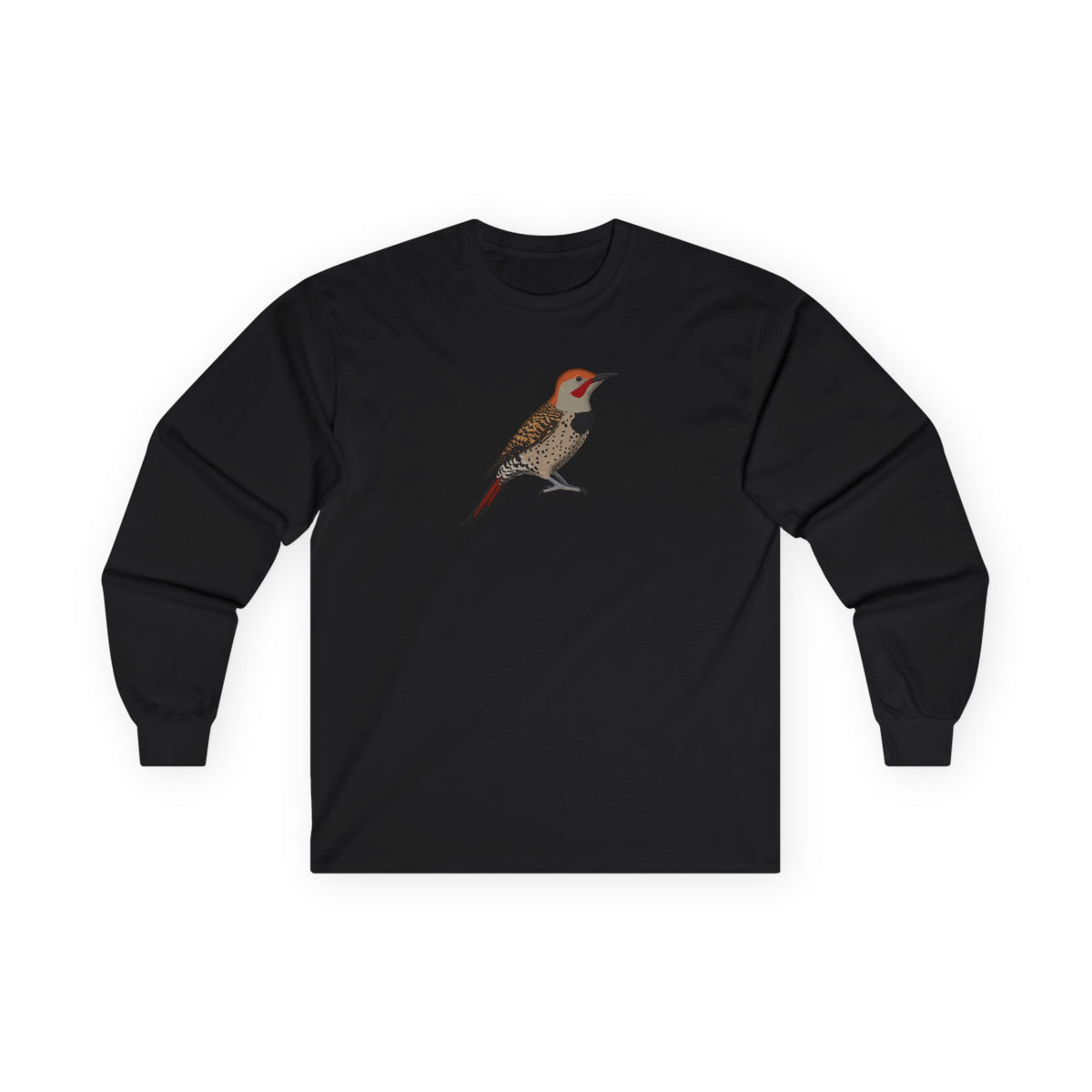 Northern Flicker Birding & Birdwatching Bird Cotton Long Sleeve T-Shirt