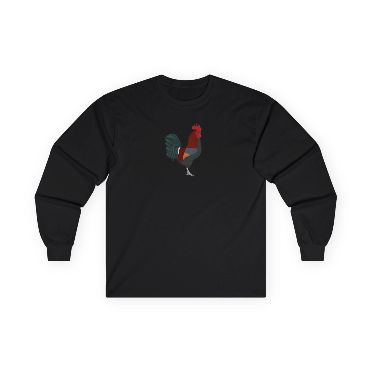 Rooster Birding & Birdwatching Bird Cotton Long Sleeve T-Shirt
