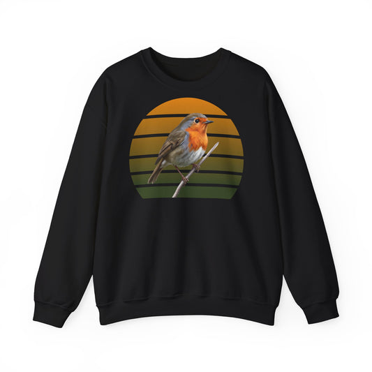 Rotkehlchen Sweatshirt | Unisex Vogel Pullover für Vogelfreunde & Vogelbeobachter