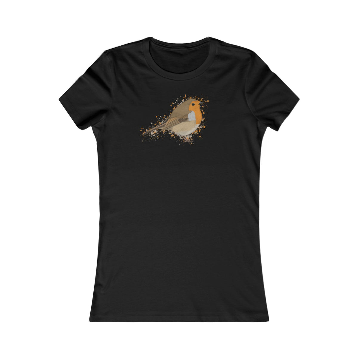 Rotkehlchen Vogel Frauen T-Shirt für Vogelfreundinnen