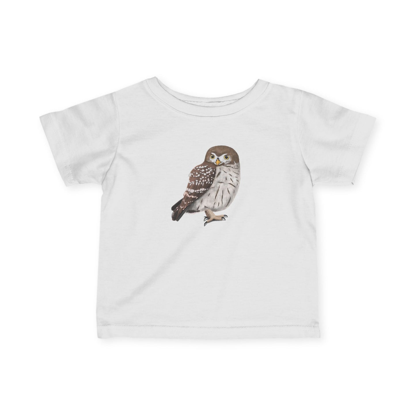 Süßes Eulen Vogel Tiermotiv T-Shirt für Babys und Kleinkinder