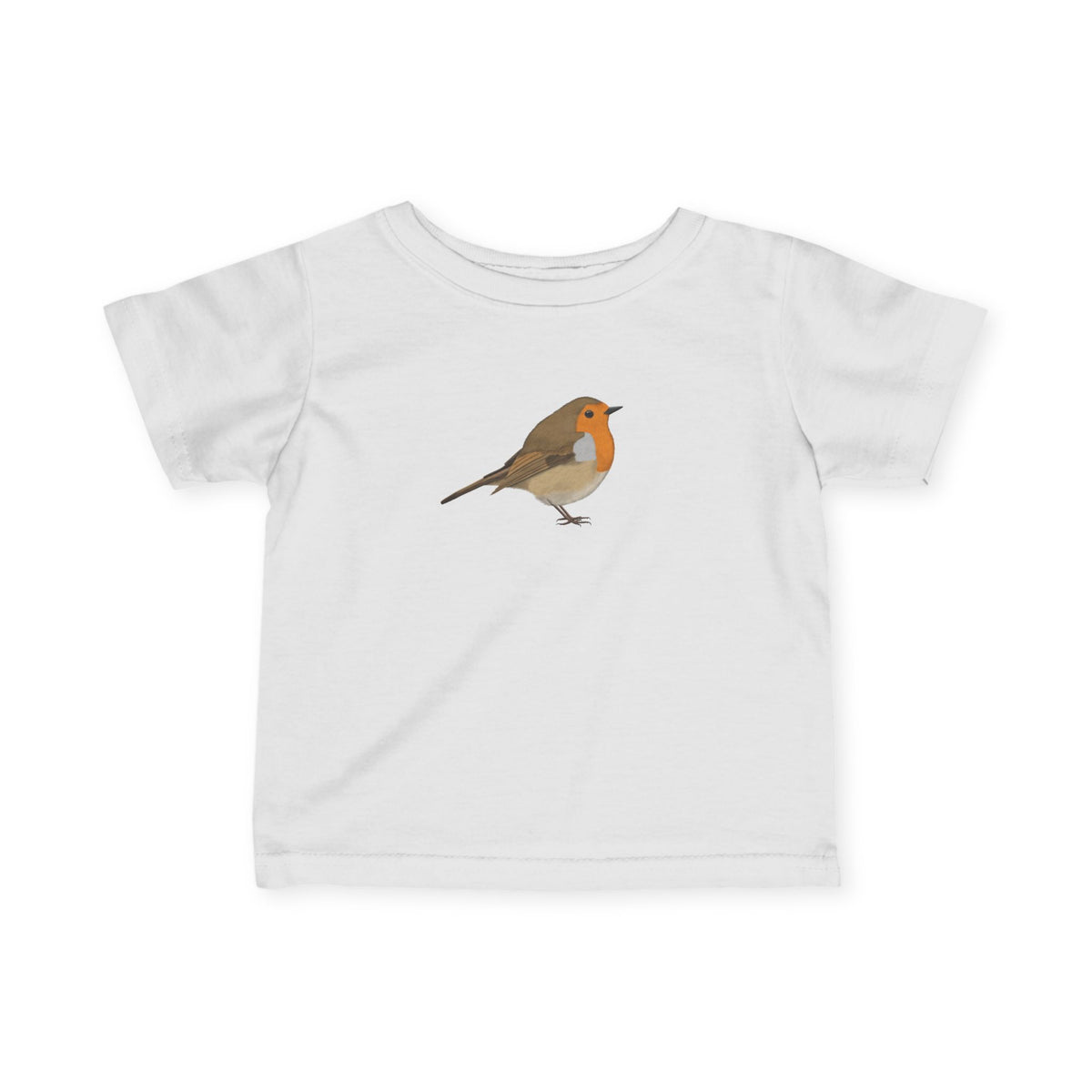 Süßes Rotkehlchen Vogel Tiermotiv Baby T-Shirt