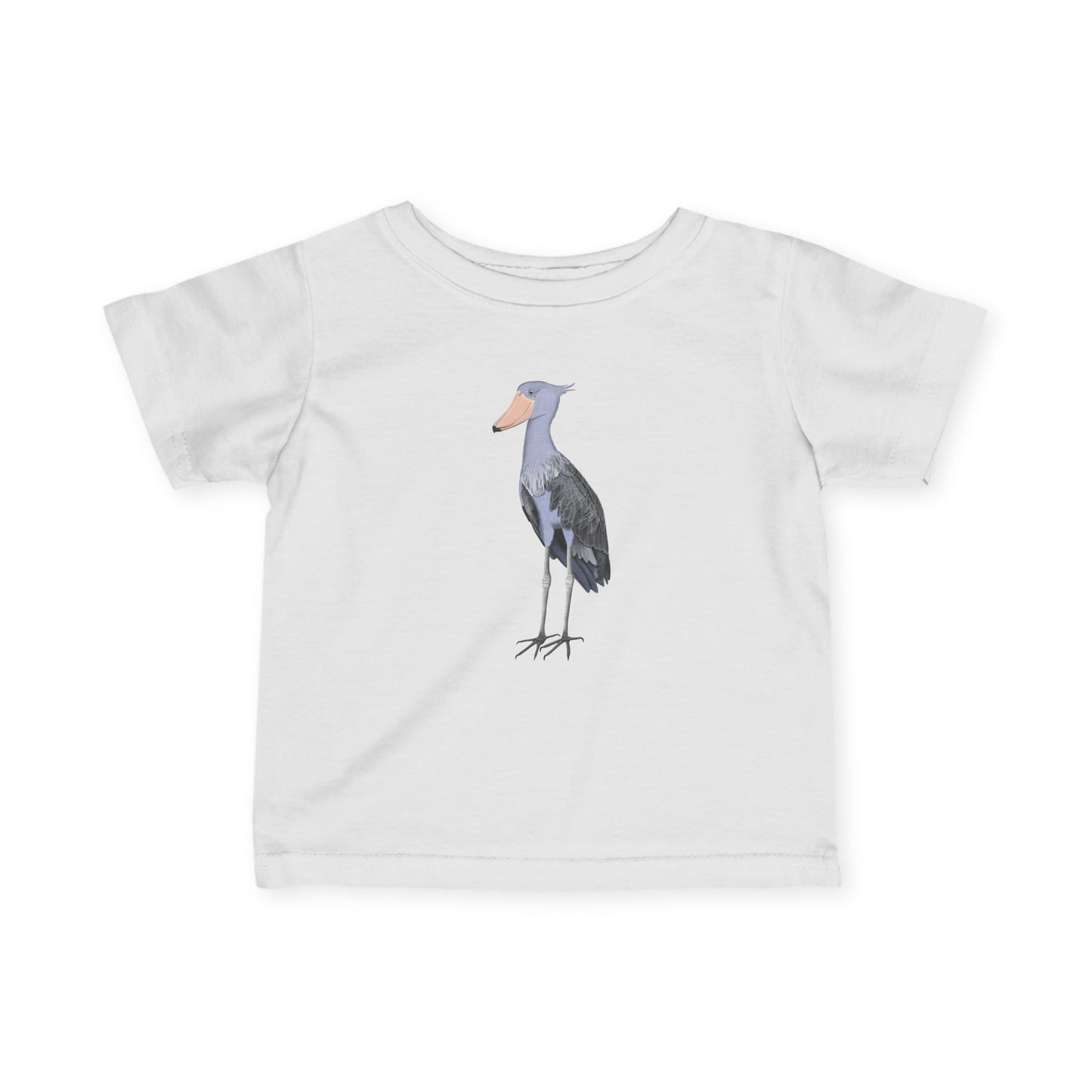 Süßes Schuhschnabel Vogel Tiermotiv T-Shirt für Babys und Kleinkinder