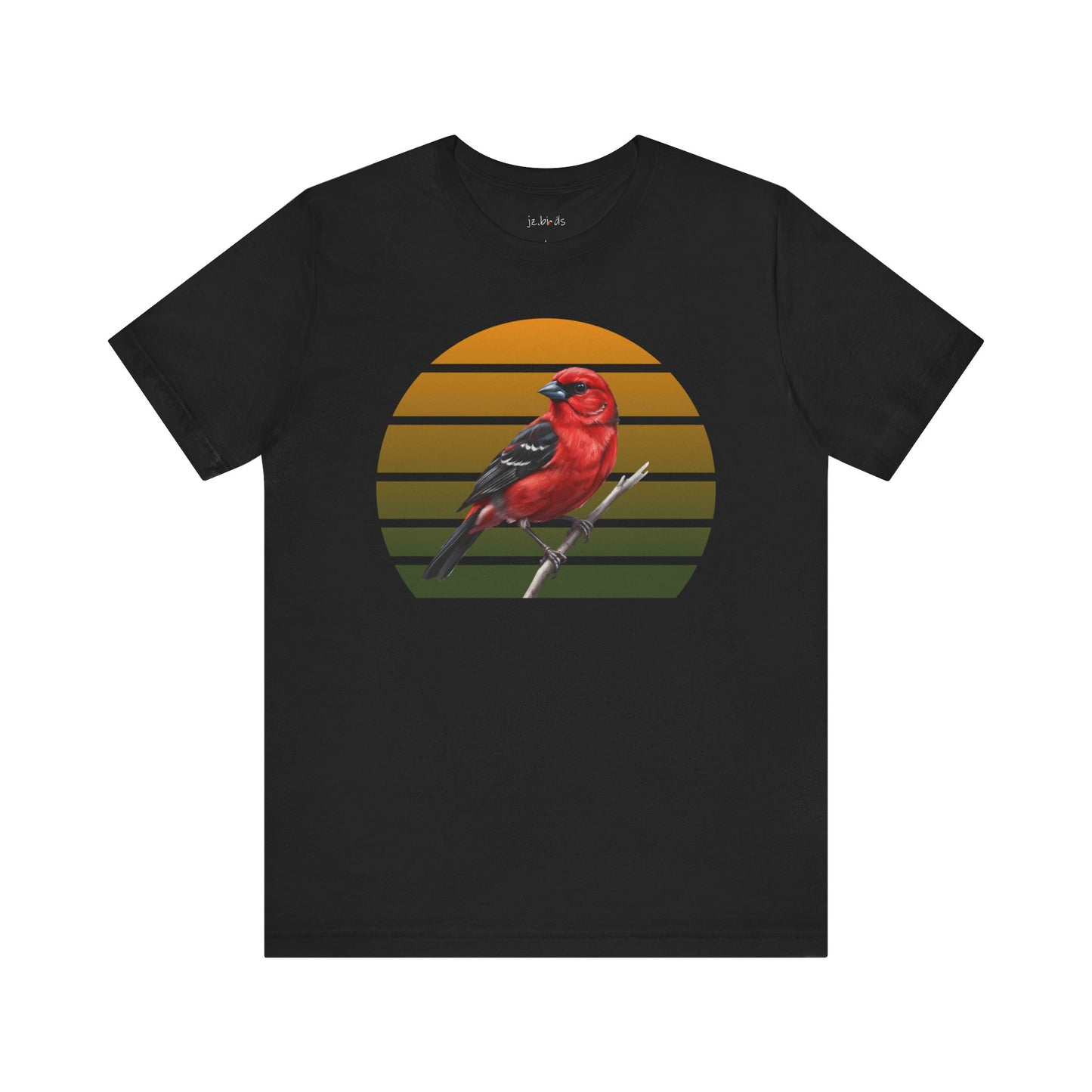 Scarlet Tanager T-Shirt | Unisex Retail Fit Bird Lover Tee | Wildlife Birder Gift