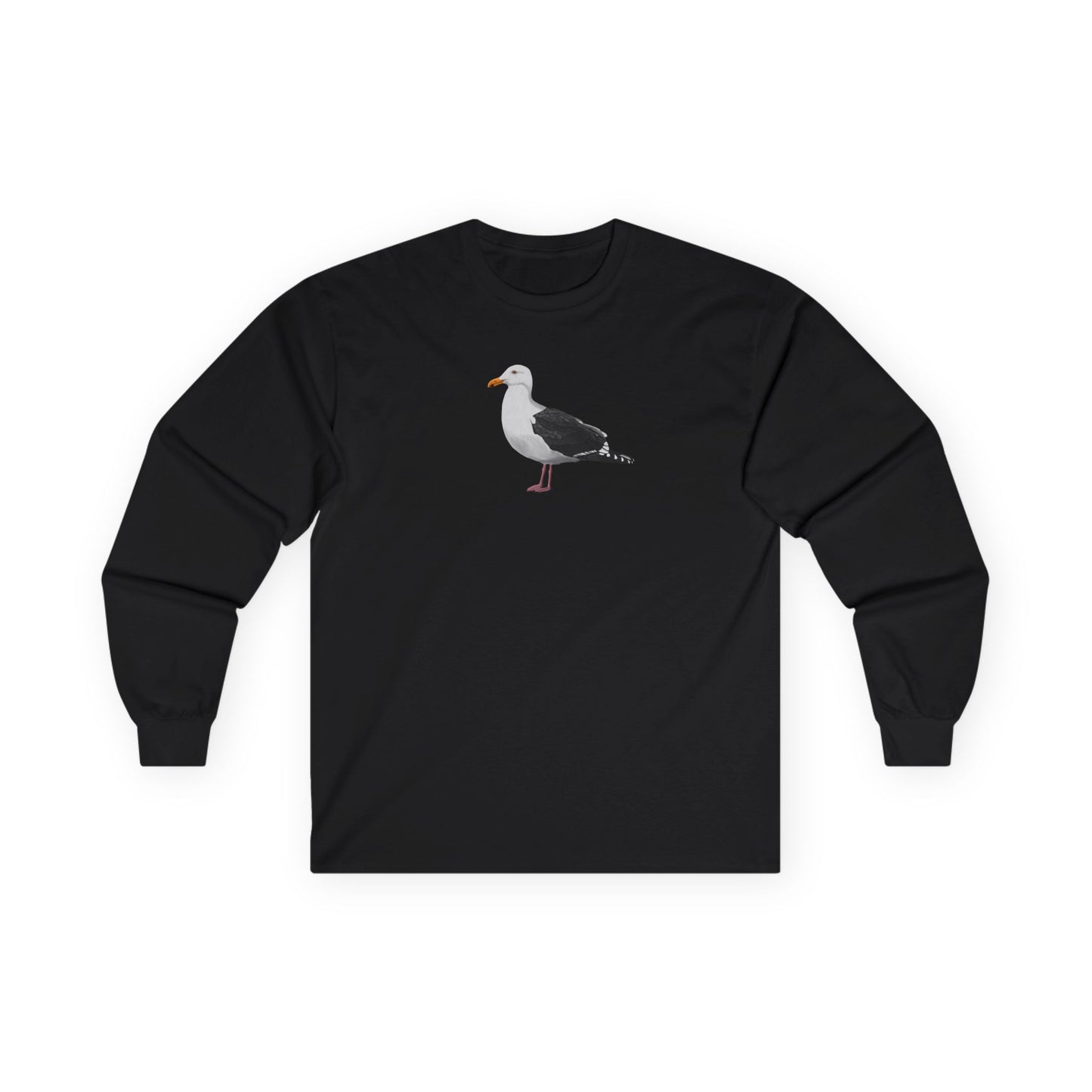 Seagull Birding & Birdwatching Bird Cotton Long Sleeve T-Shirt