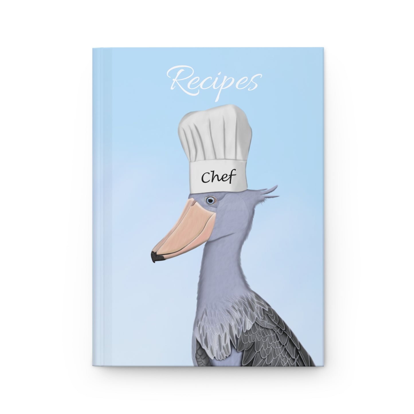 Shoebill Bird Hardcover Journal for Recipes 150 Pages A5 Bird Lovers & Bird Watchers