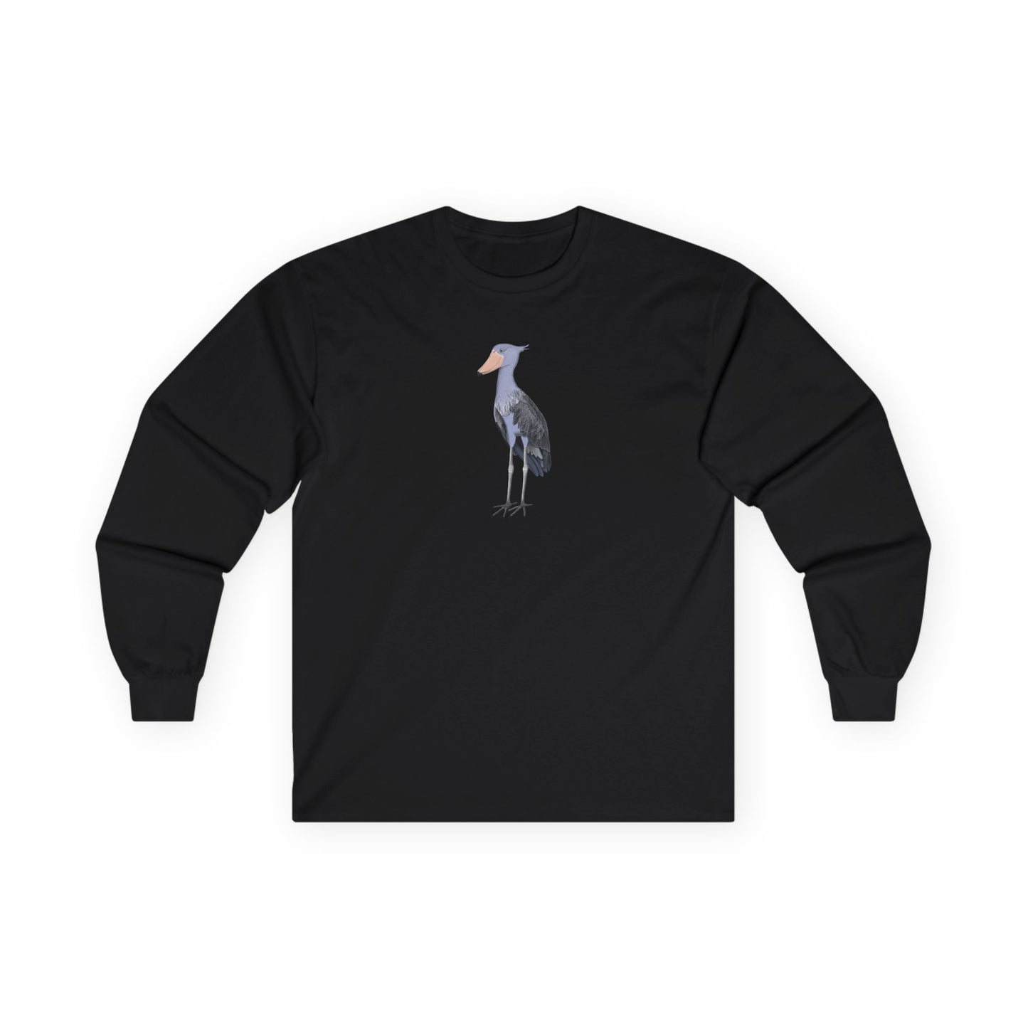 Shoebill Birding & Birdwatching Bird Cotton Long Sleeve T-Shirt