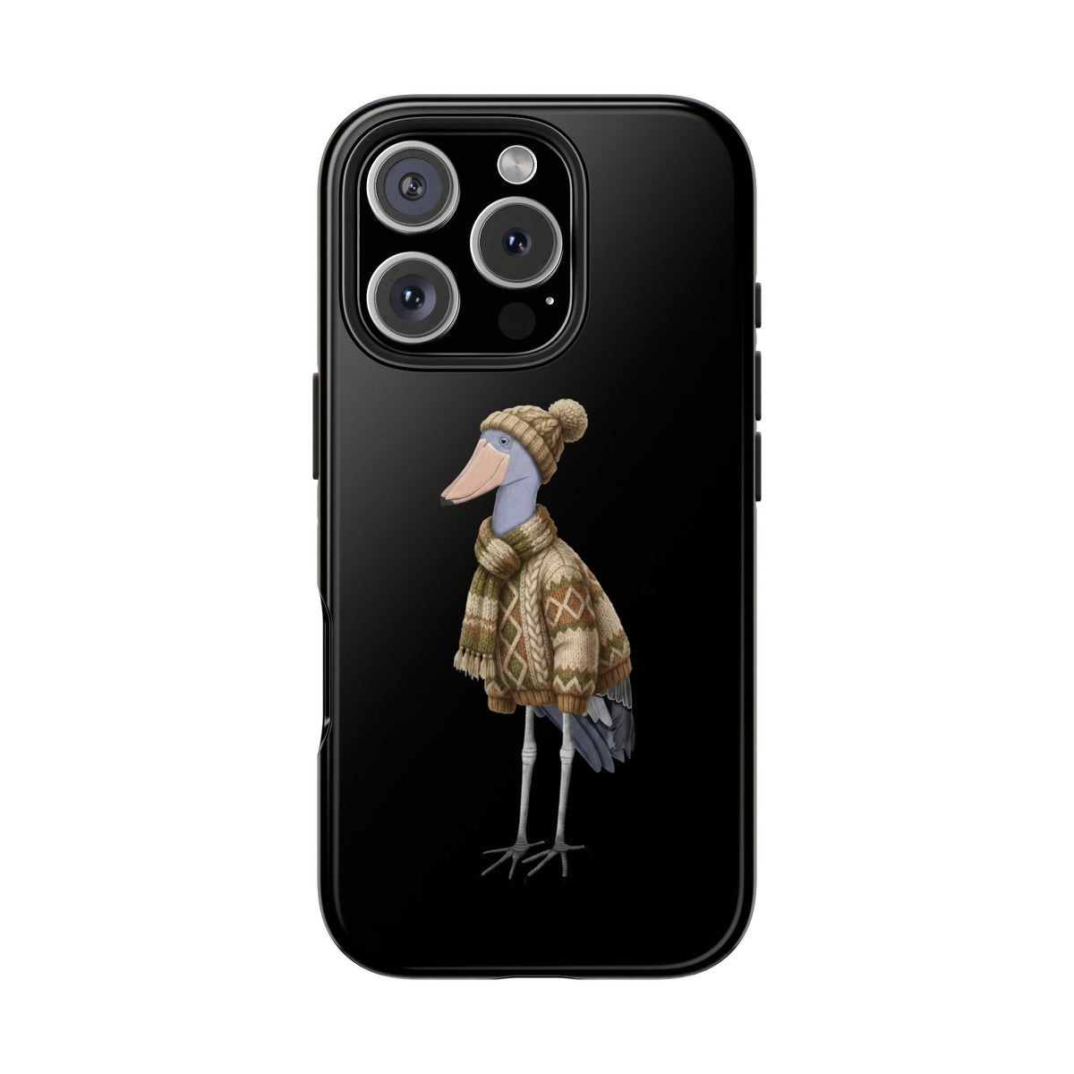 Shoebill Dual-Layer iPhone Case with Bird Art – The Perfect Gift for Ornithologists & Bird Lovers
