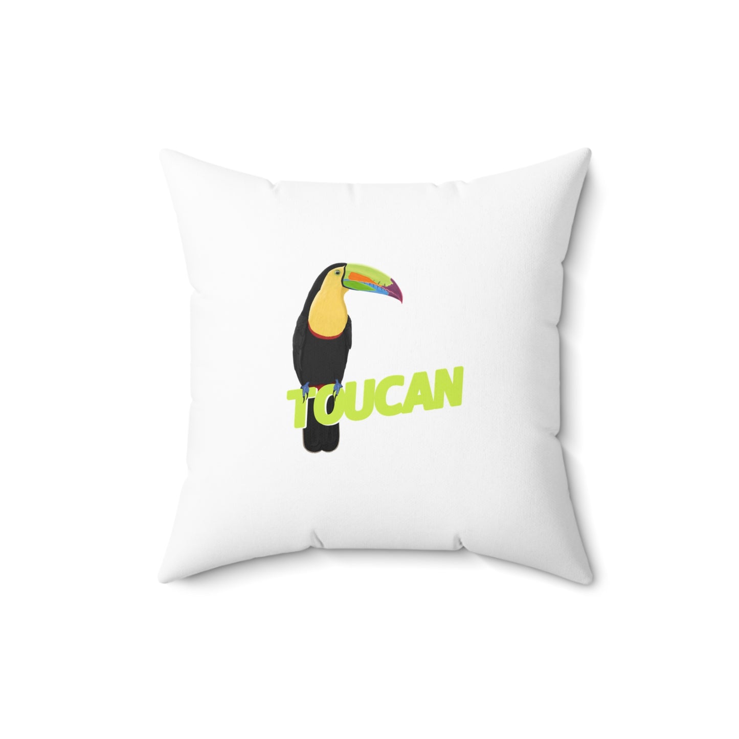 Toucan Throw Pillow for Bird Lovers & Bird Watchers