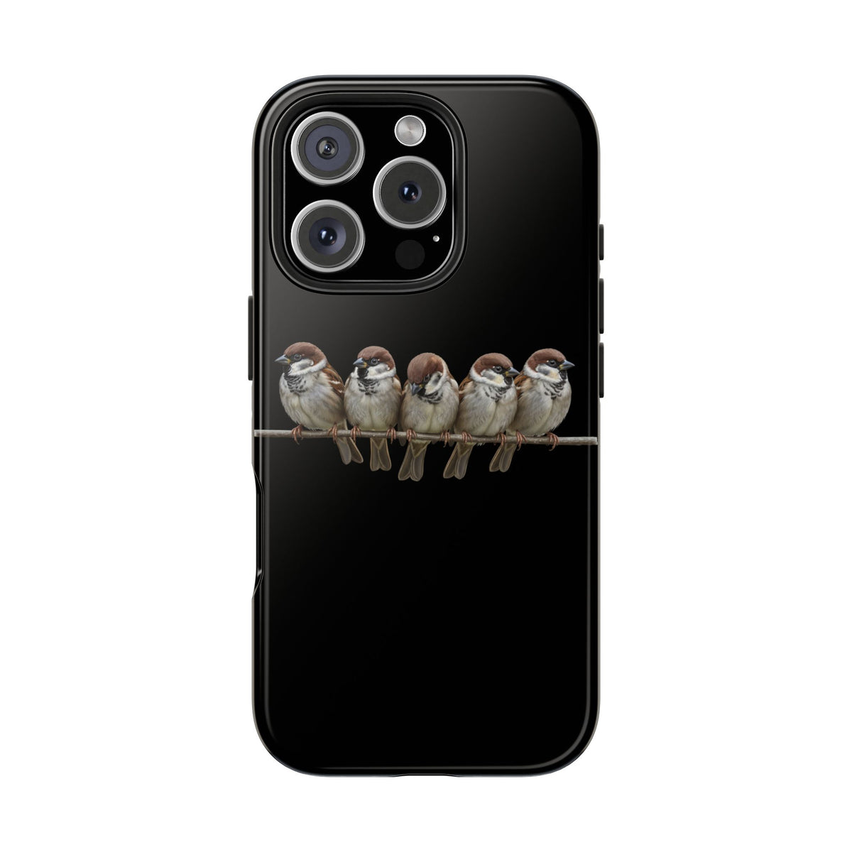 Tree Sparrow Dual-Layer iPhone Case with Bird Art – The Perfect Gift for Ornithologists & Bird Lovers