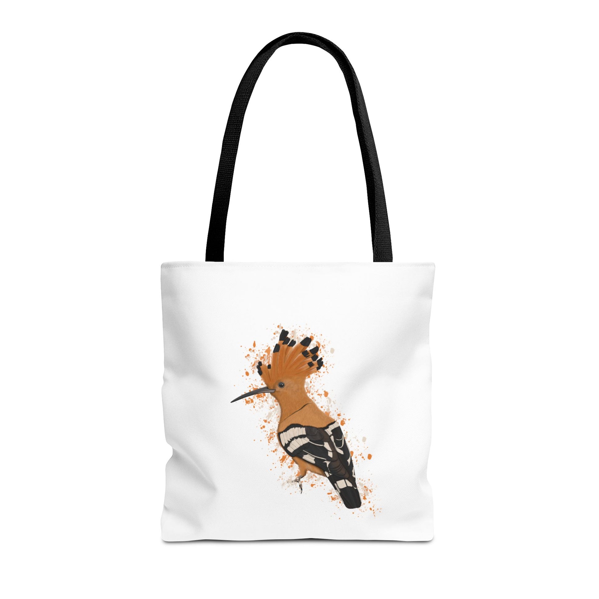 Wiedehopf Tragetasche 40x40cm Vogel Tasche Weiß für Vogelbeobachter