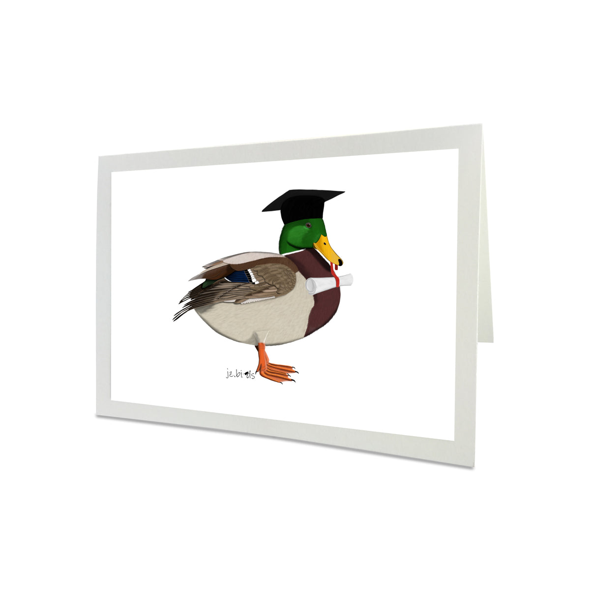 Ente Vogel Glückwunschkarte Schulabschlusskarte