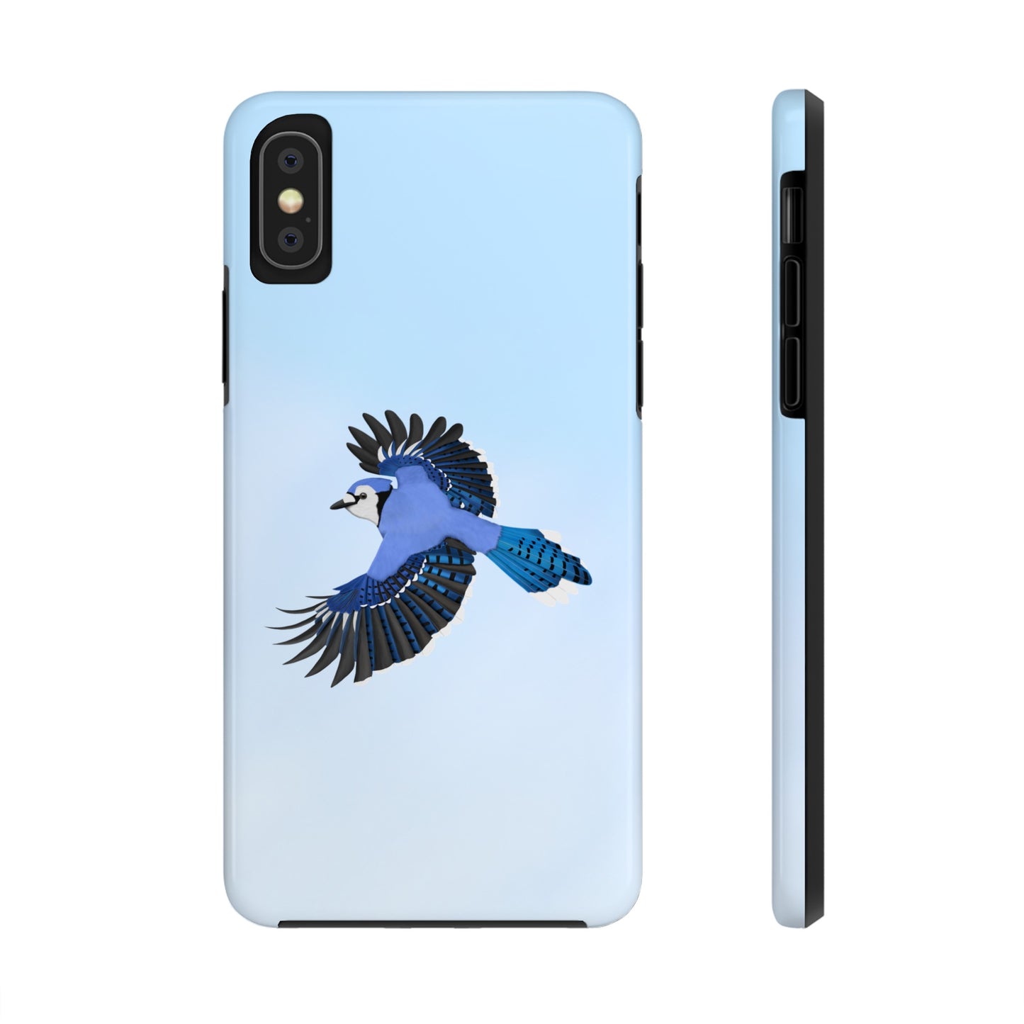 Blue Jay Bird Art Tough Phone Case