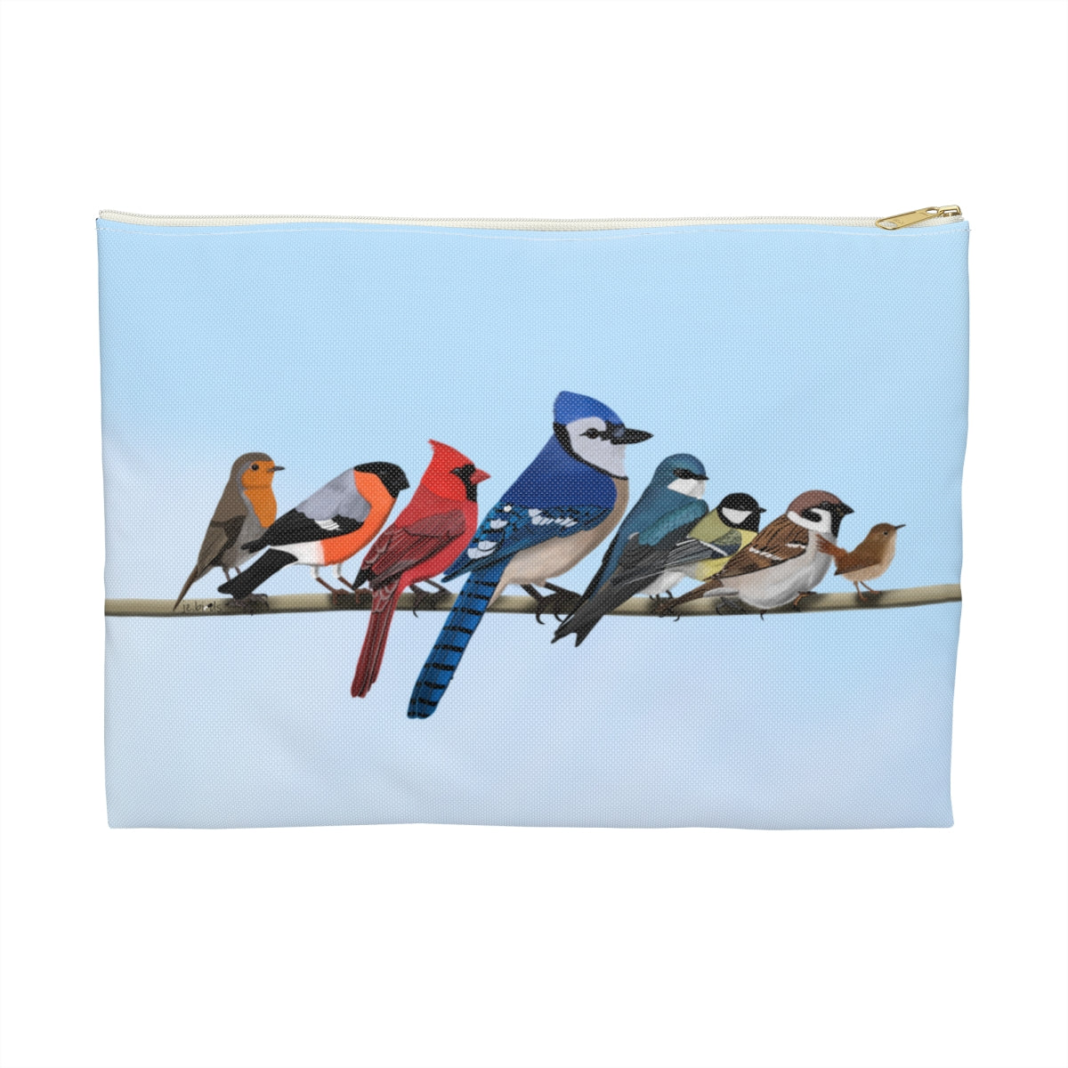 Bird art Accessory Pouches