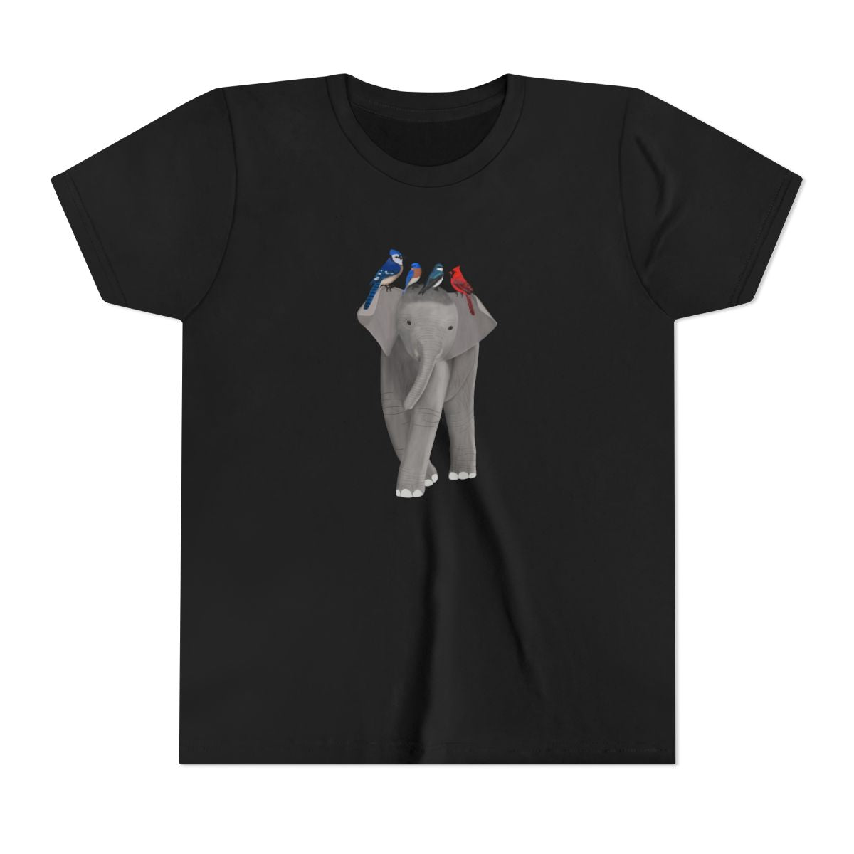 Elephant with Birds Youth T-Shirts