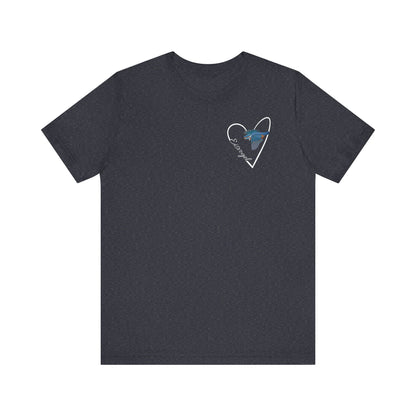 Eisvogel Vogel T-Shirt mit Herz für Vogelfreunde