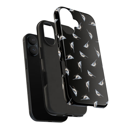 Tufted Titmouse iPhone Case Black – Premium Tough Phone Cover for Bird Lovers