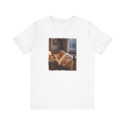 Robin Rosi Sleeping in Bed T-Shirt for Bird Lovers