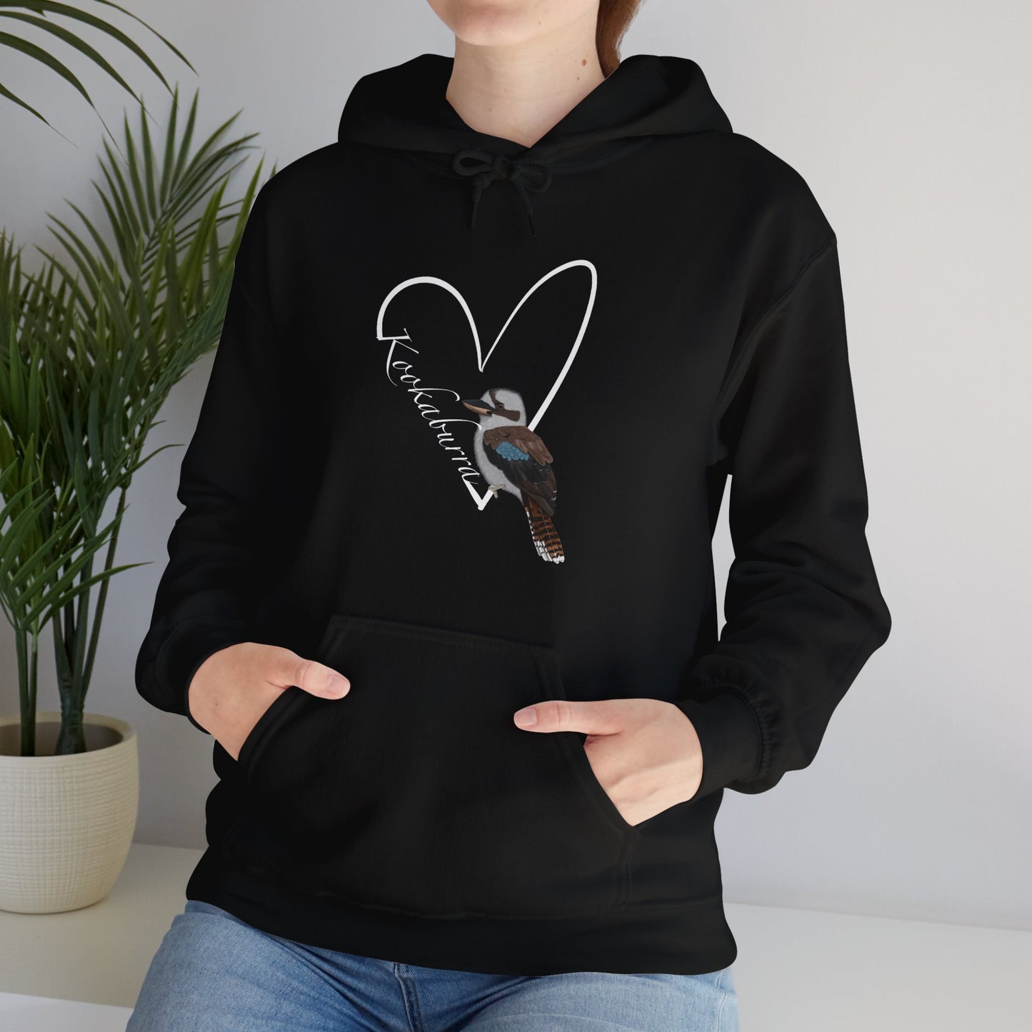 Kookaburra Heart Bird Birdwatching Birdlover Hoodie