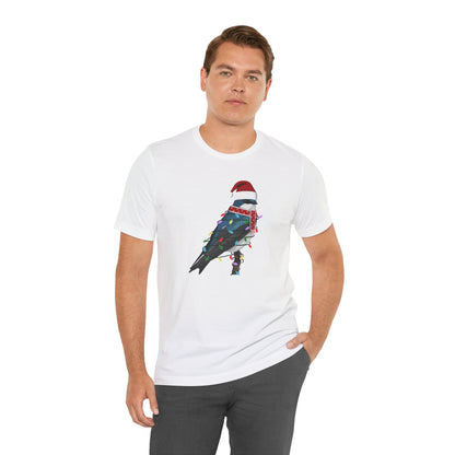 Tree Swallow with Fairy Lights Christmas Bird T-Shirt