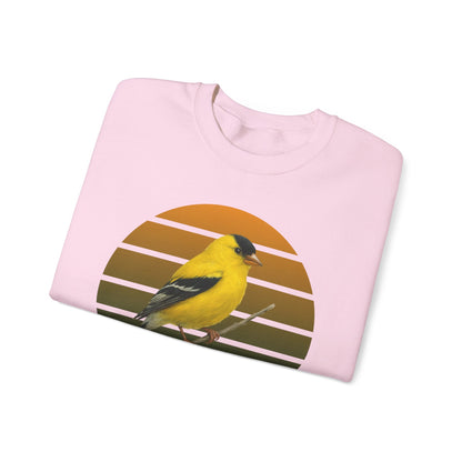 American Goldfinch Sweatshirt | Unisex Bird Lover Pullover | Wildlife Birder Gift | Songbird Crewneck