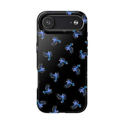 Blue Jay iPhone Case Black – Premium Tough Phone Cover for Bird Lovers